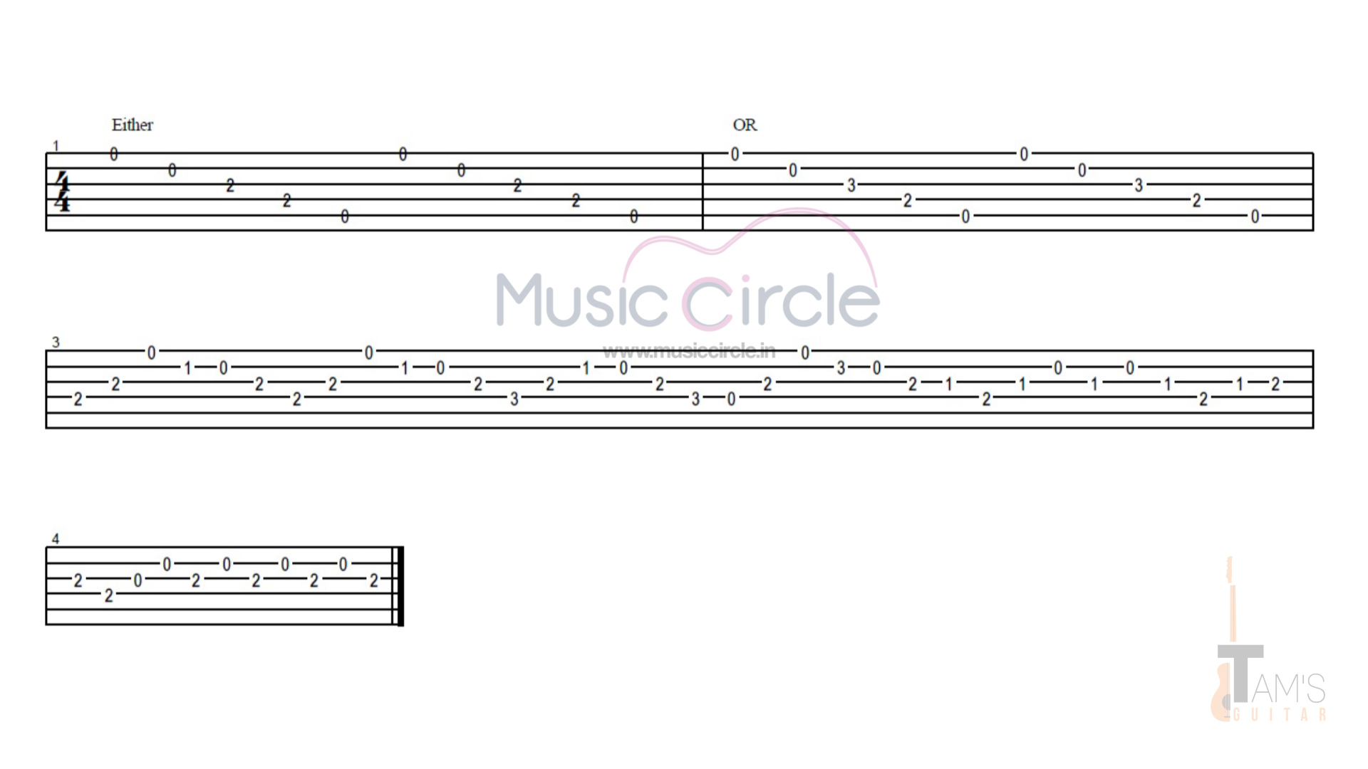 Chura liya intro tabs